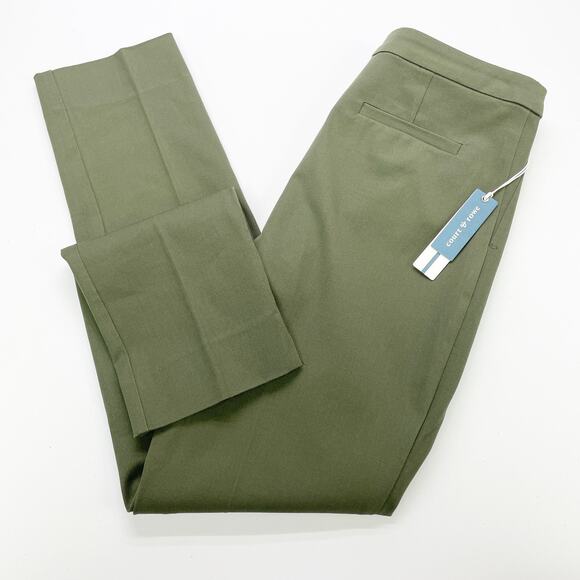 NEW Court & Rowe Womens 6 Kinsey Pant Olive Fern Green Career Trouser Stretchy - Picture 1 of 11